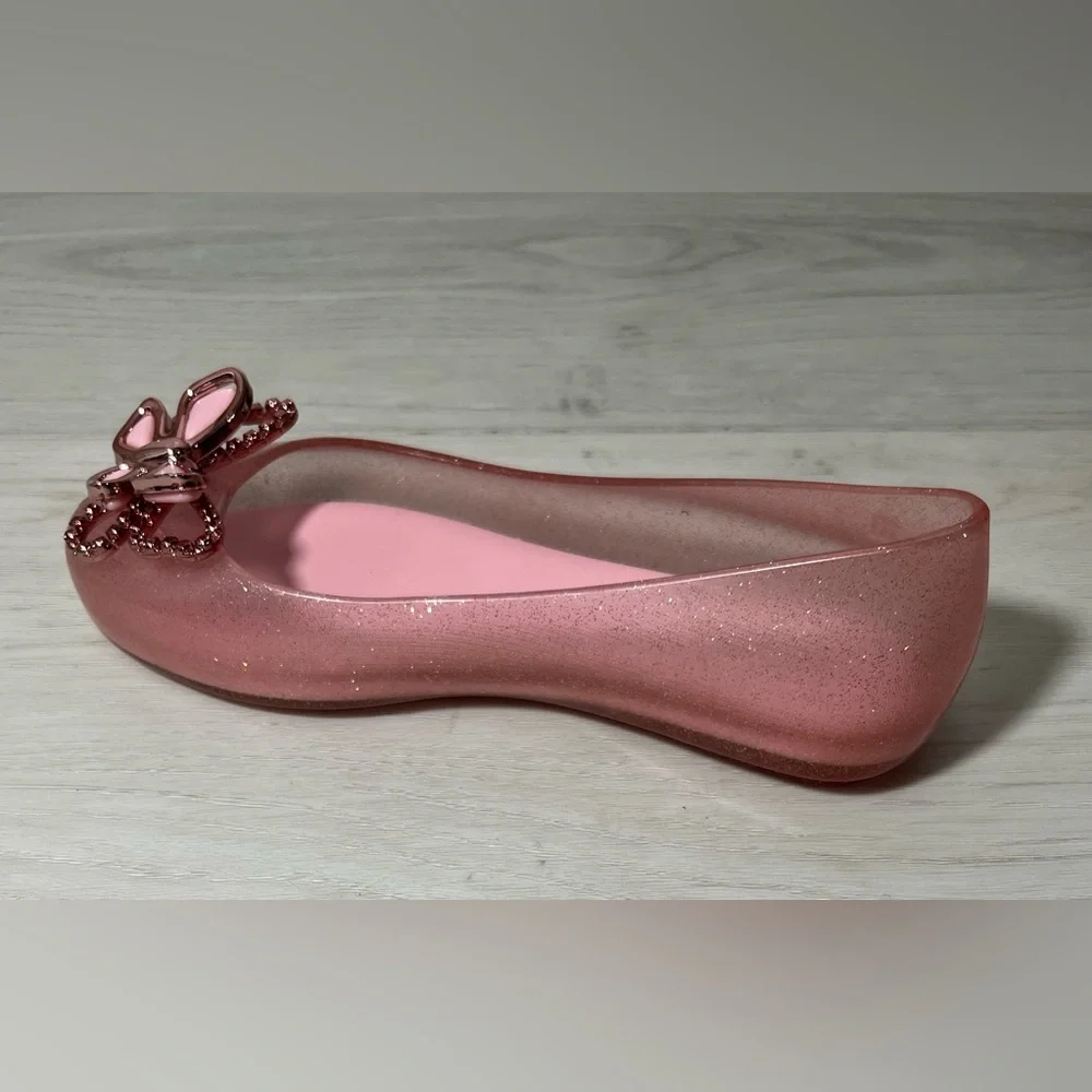 Little Girls Mini Melissa Sweet Love Dress Flats Kids Shoes New Size 13